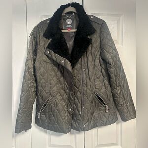 Vince Camuto Women's Quilted Jacket - Steel Gray